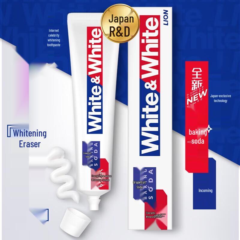 

Lion Baking Soda Whitening Fluoride Toothpaste, Grapefruit