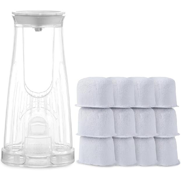 Keurig Filter Replacement Starter Kit for Keurig 2.0 Brewers K Select, K-Classic, K350 to K575, K-Cafe, Elite, K-Express, K-Duo PLUS with Side Short Handle Holder & 12