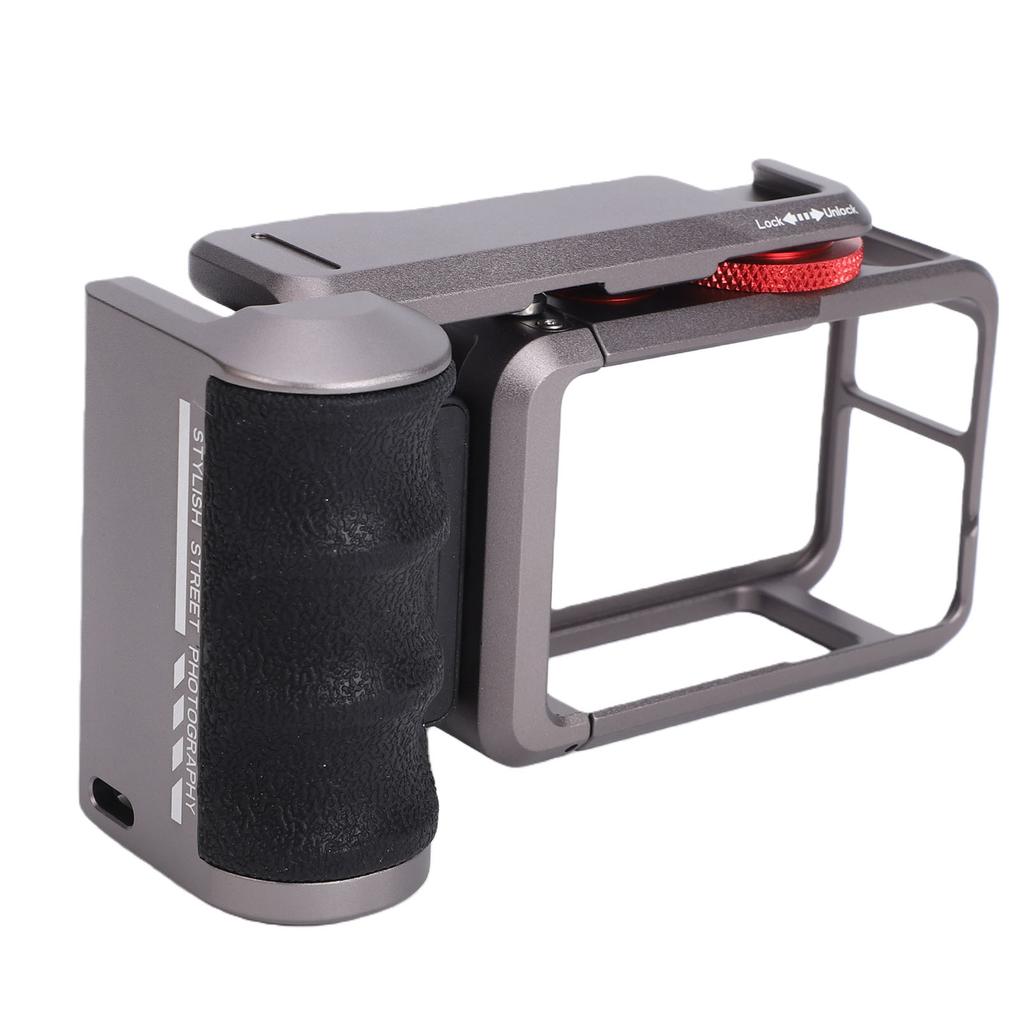 Grip Kit Fit for DJI Osmo Action 5 Pro 4 3 Camera Metal Street Photography Handle with Cage Shutter Key 1 4 Inch