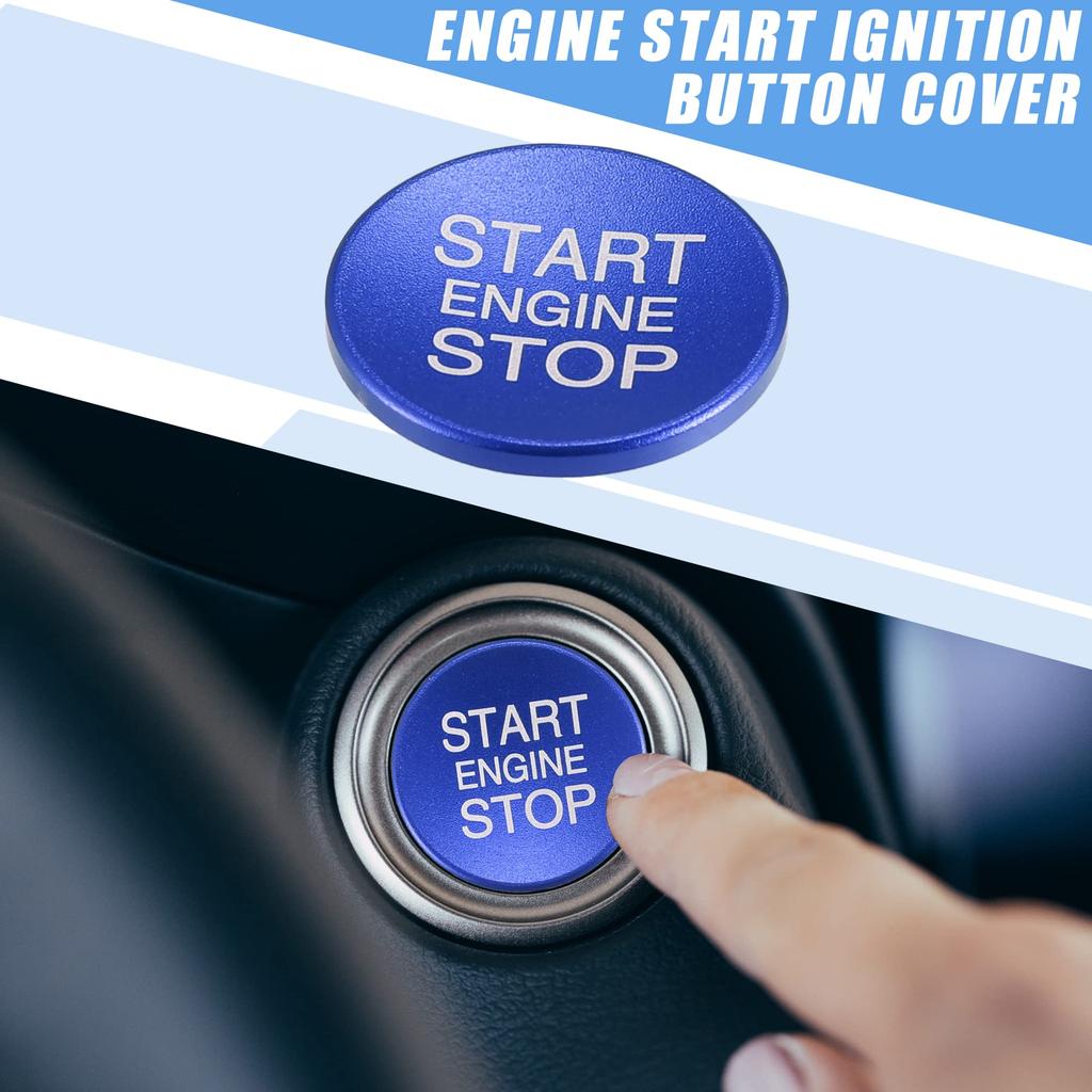 A ABSOPRO Engine Start Stop Ignition Button Overlay Cover Decal
