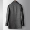 Autumn and Winter Lapel Off Duck Down Liner Light Luxury Business Double-sided Woolen Thermal Jacket