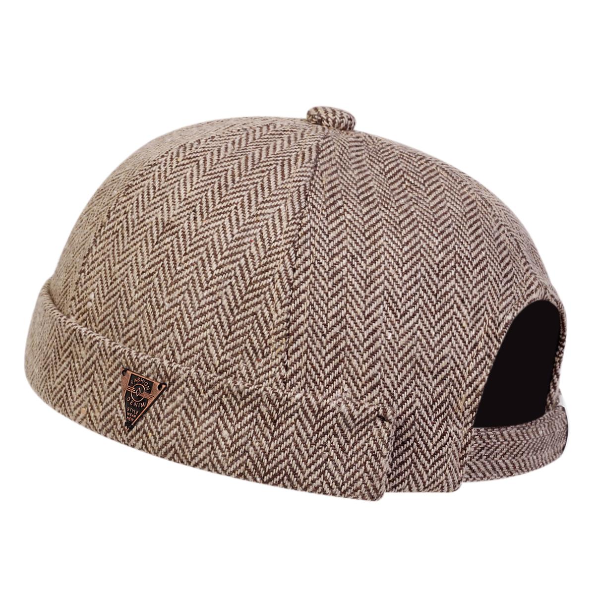 

Unisex Fashion Denim Letter Label Herringbone Landlord Caps Spring And Autumn Melon Skin Hats Literary Hip Hop Hat Painter Cap