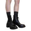 High Heels, Thick-soled Versatile Shoes, Women's Lace-up Ankle Boots