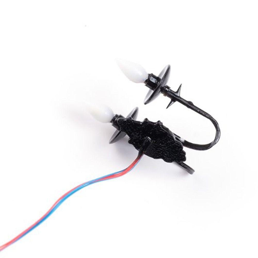 3V Puppenhaus Wandlampe 2,5*2,7cm Garten Hof LED Licht Neu Sandtisch Kronleuchter