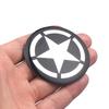 CMI1 4Pcs Car Wheel Hubcaps Stickers Five-Pointed Stars Logo Badge Hub Decal For Jeep Cherokee Compass Trail Hawk Liberty Commander