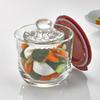 HARIO Glass Pickling Container S, Multi-purpose, White GTK-S-OW