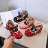 Girl Leather Shoes Mary Jane Fashion High Heel Shoes Spring Autumn Chic Bowknot Children Wedding Party Kids Princess Dress Shoes