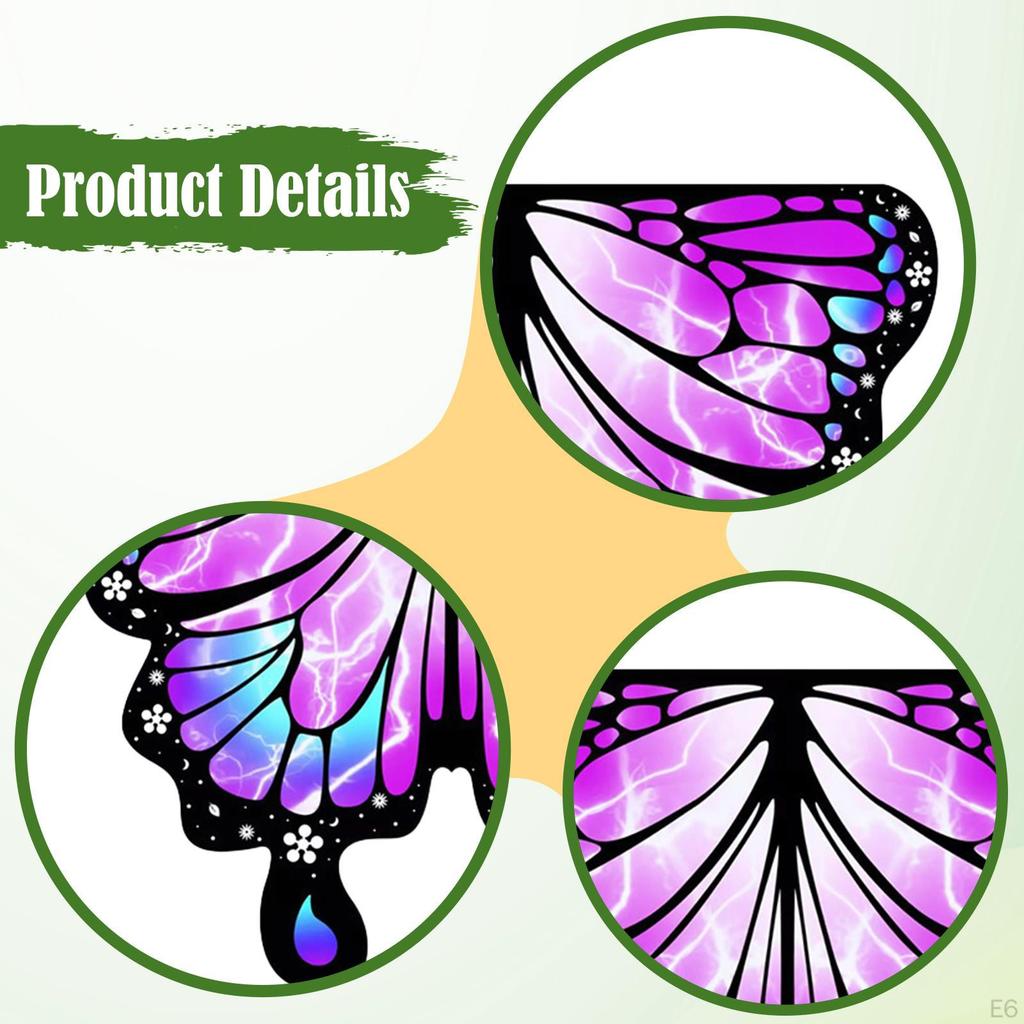 Kids Butterfly Wings Costume Cosplay Accessories for Halloween Role Play