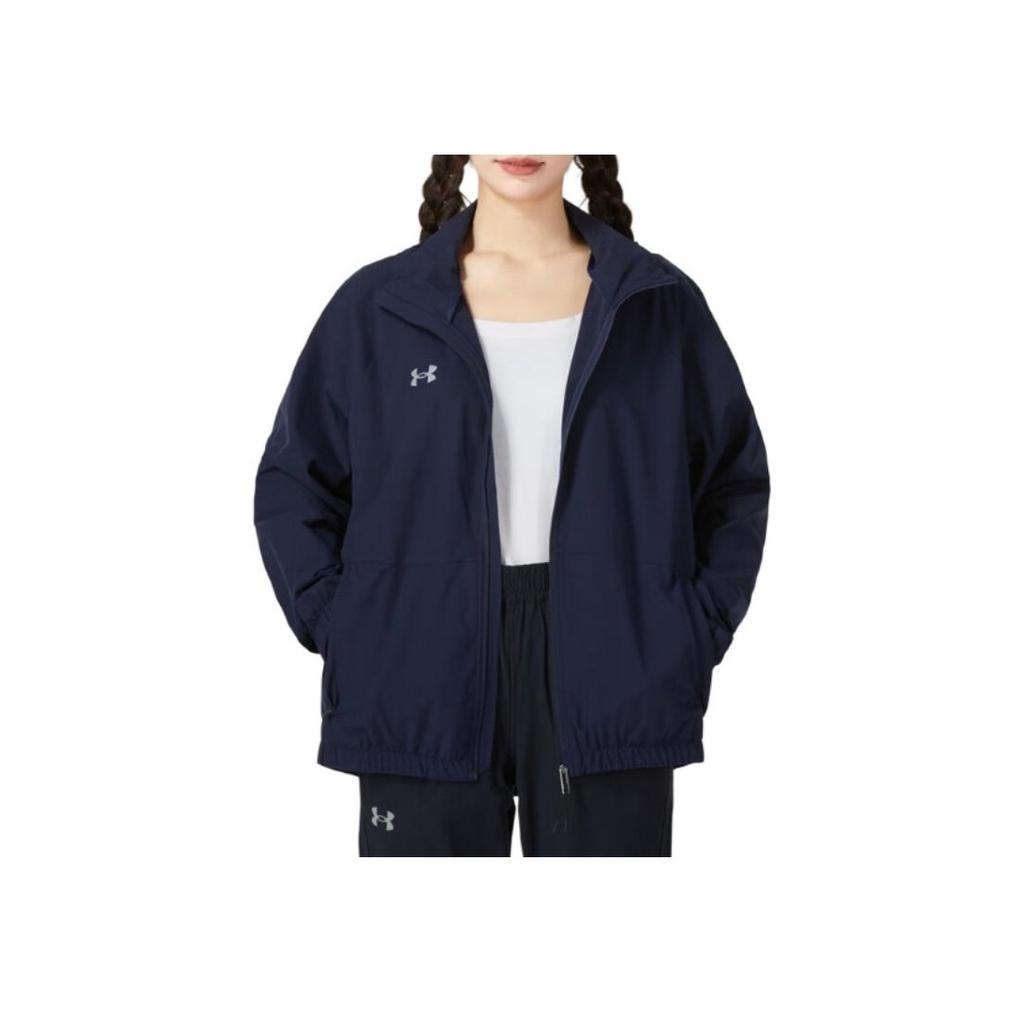 Under Armour Windproof Zip-Up Hooded Long Sleeve Jacket Unisex Jackets Blue 24500401-409