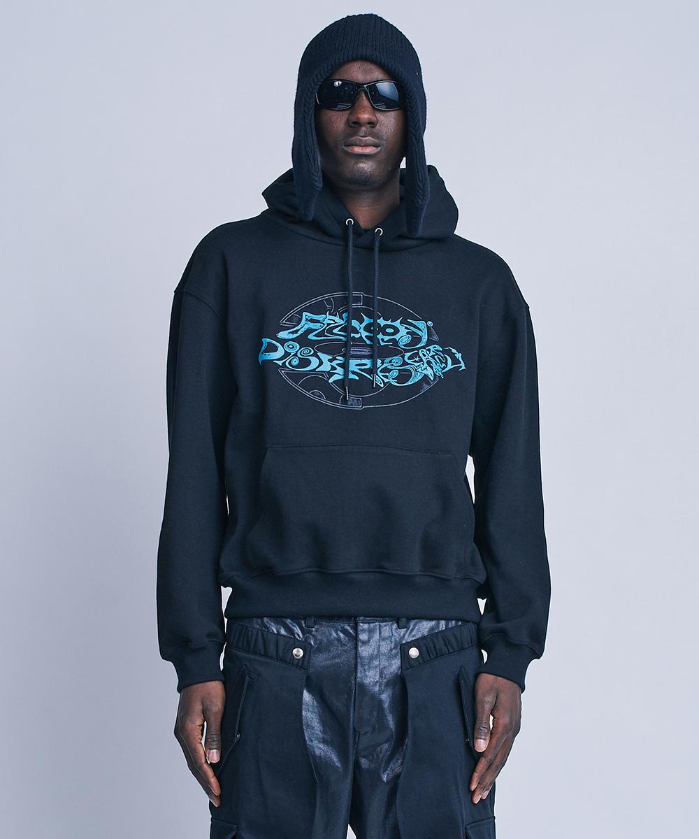 Fdr [Fdrxjogyeju Of Mpq] Vintage Lettering Hood_Black L