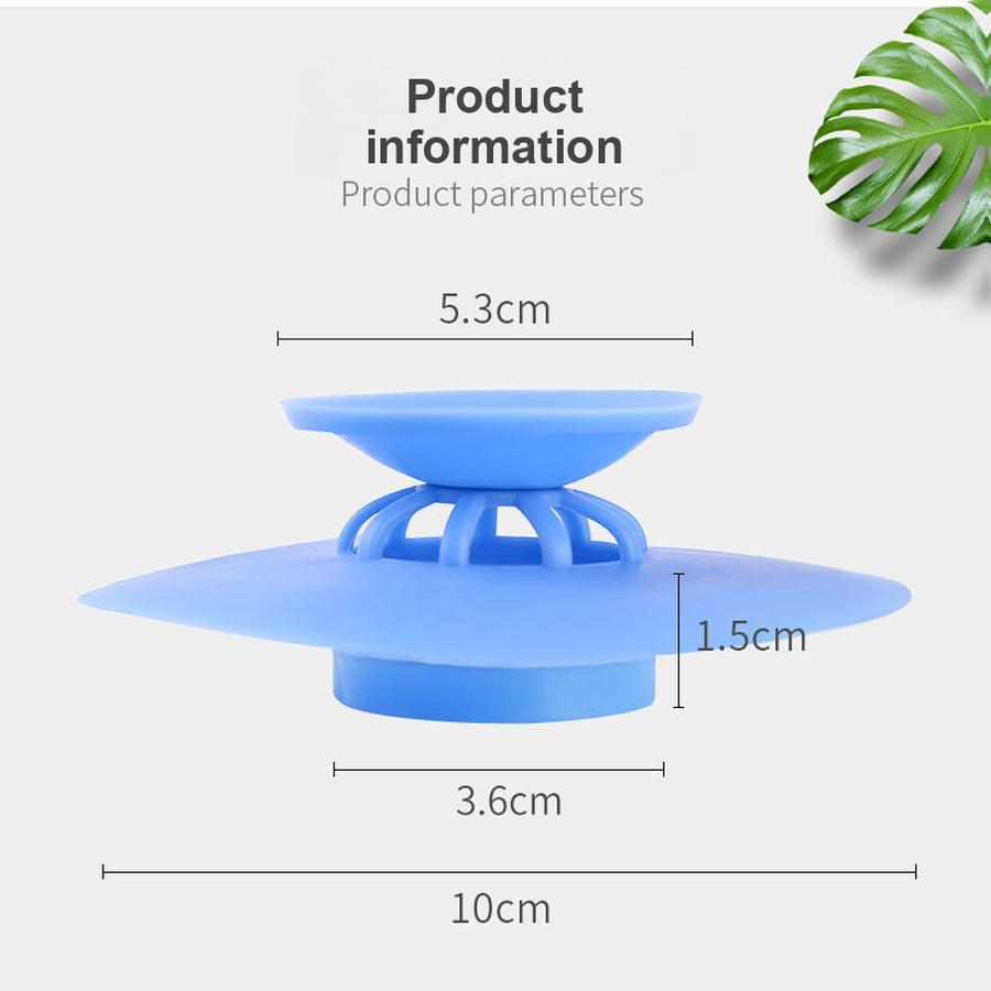 5 Pcs Flying Saucer Style Strainer Drain Cover for Sink, Washbasin Stopper, Dishwasher Drain Plug, Bathroom Sewerage Anti-odor Cover