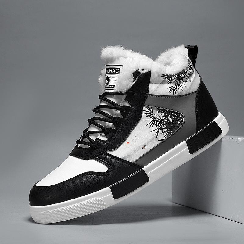 38-47 large size velvet warm 2025 new foreign trade casual shoes national tide sports board shoes youth men's shoes