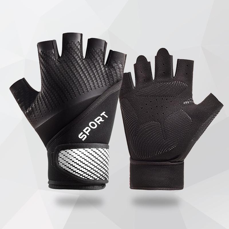 Outdoor Sports Half Finger Non-slip, Sweat-proof, Breathable Wrist Guard, Protective Gloves
