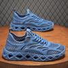 Mesh Men's Shoes Are Breathable and Hollowed Out In Summer, Daily Versatile Casual Thick-soled Solid-color Sports-style Running Men's Trendy Shoes