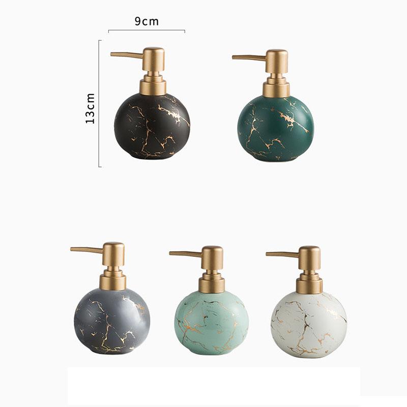 Marbled Porcelain Lotion Bottle Travel Portable Soap Dispenser Bathroom Accessories Household Hand Sanitizer Divided Bottle New