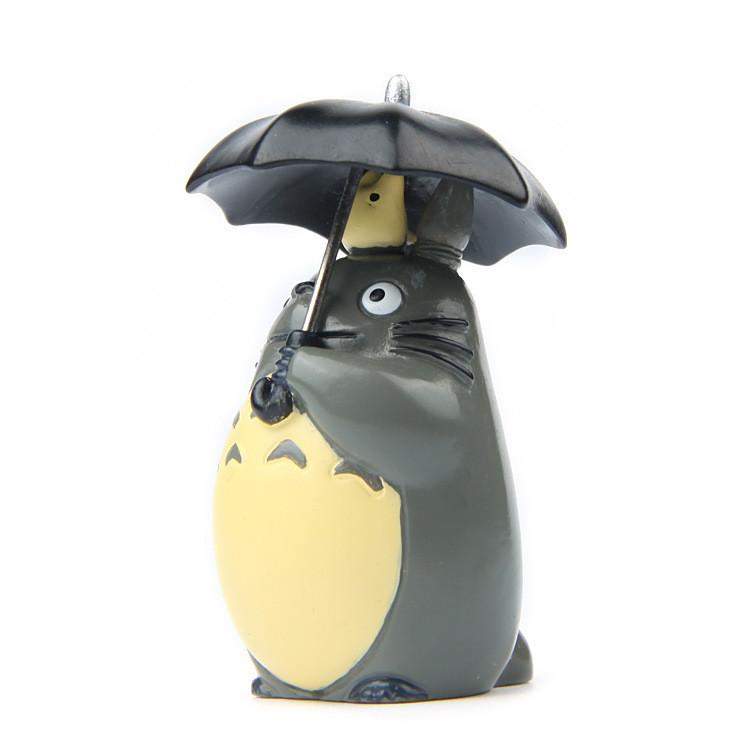 Cute Totoro Cartoon Umbrella Cat Mini Model For Home Decor And Gift Use