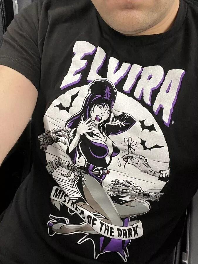 Elvira Mistress Of The Dark Movie 90s Basic Black Unisex Tshirt Reprint S-5XL Unisex T-Shirt L