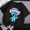 Smilings Critters Children T-shirt Clothing Cartoon Printing Boy Girl Tee Anime Summer Short Sleeved Clothes Cute Kids Top Decor