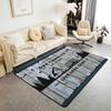 Outdoor Camping Themed Rug, Cartoon Campfire & Wood Non-Slip Floor Mat for Kids Bedroom Playroom Nursery Decor Carpet