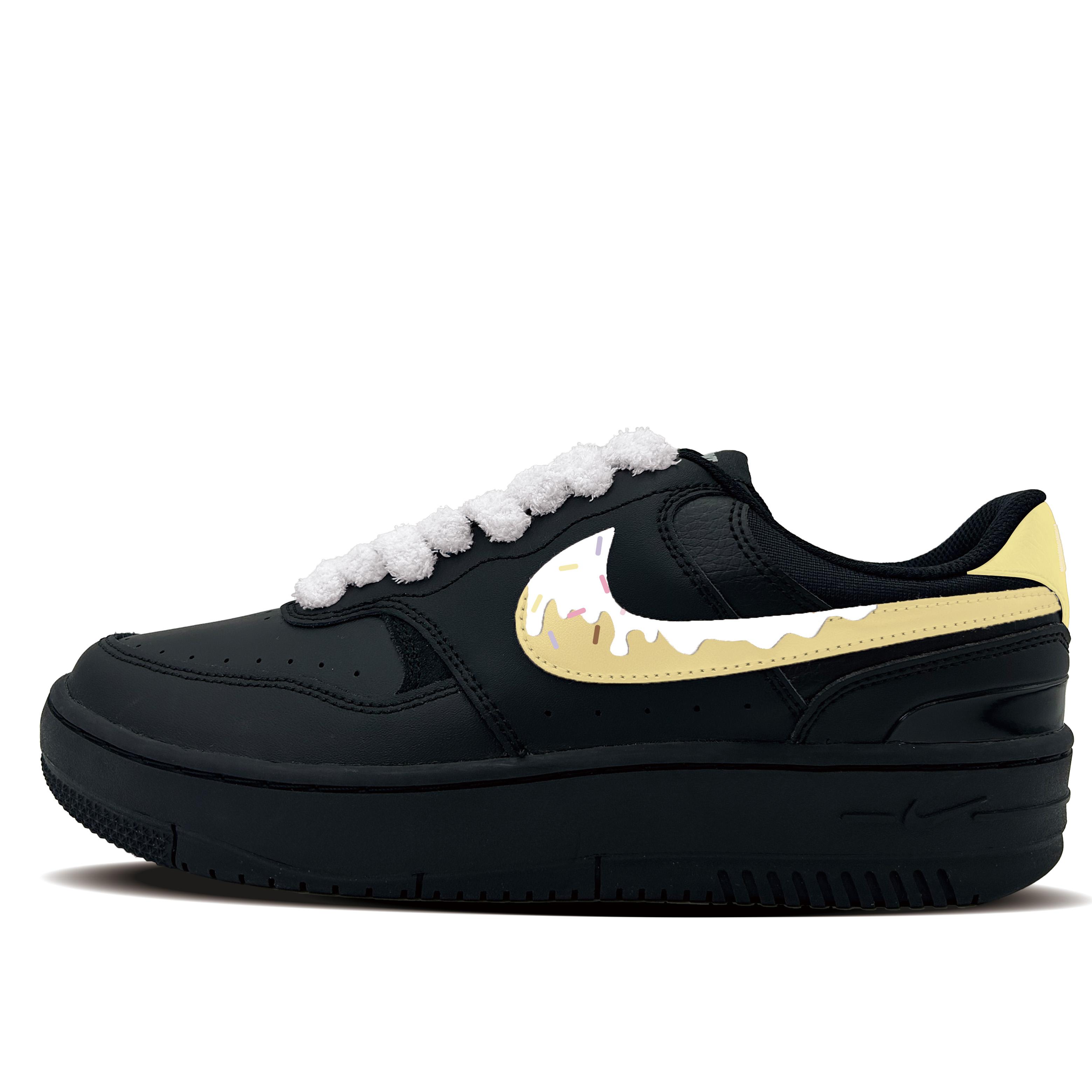 

Nike Gamma Force Snow Fleece Synthetic Leather Abrasion Resistant Low top Skateboard Shoes Women s Black HQ1674-001(team-1081) 36.5