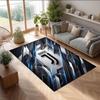 Juventus FC bedruckter Flanell-Teppich rutschfest weicher Polyester-Bodenbelag Indoor-Dekormatte für Schlafzimmer Wohnzimmer Sofa