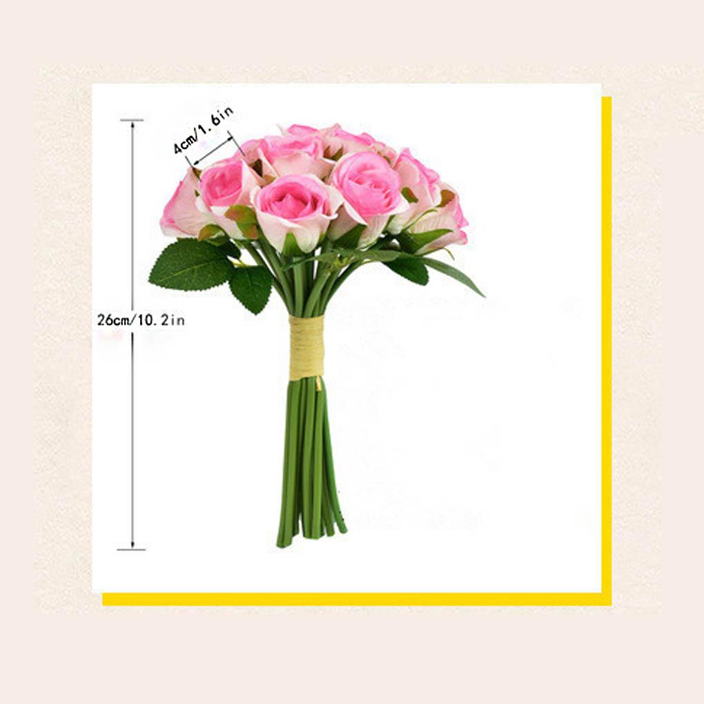 Artificial Flowers Vivid Roses Flower Bride Arrangement for Wedding Engagement Simulation Home Decors Supplies