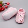 Baby Boy Girl Shoes Cartoon Bear Pattern Casual Cotton Shoe Toddler Striped Soft Sole Shoes First Walkers Spring Autumn Indoor