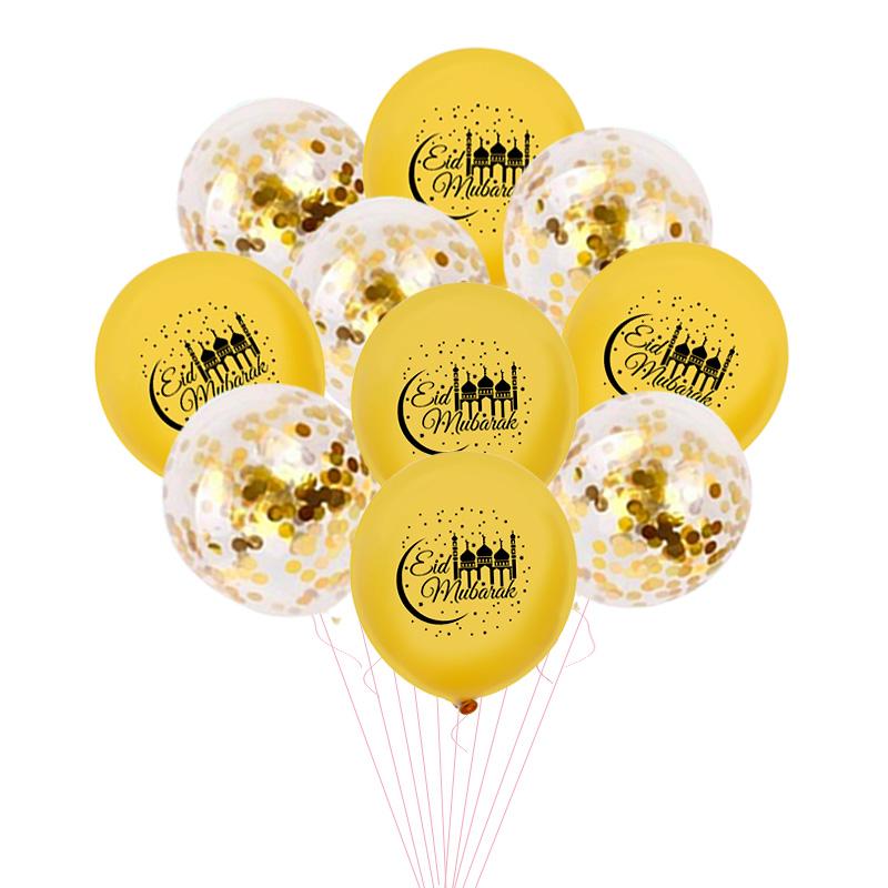 Islam Al Adha Eid Mubarak Banner Bunting Balloons 2024  Kareem Ramadan Decoration For Home Islam Muslim Event Party Supplies
