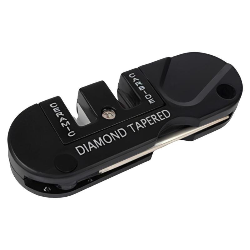 Portable Manual Cutter Sharpener Kitchen Pocket Cutter Whetstone Sharpening Tool Camping Tool Sharpening Rod Enduring 1