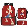 Popular Animation Backpack Student Schoolbag Boys Messenger Bag Girls Pencil Case