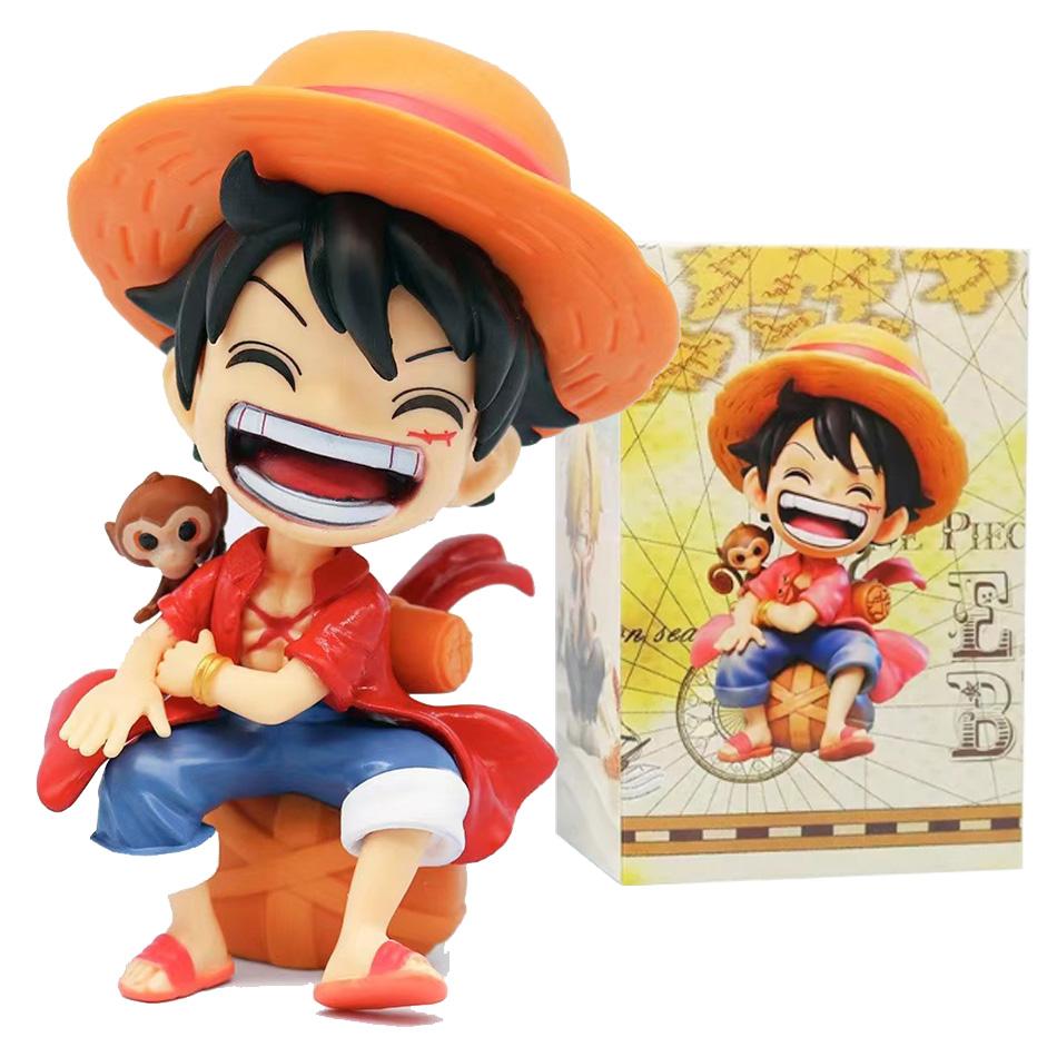 One Piece Anime Figure Doll Portgas D Ace Yamato Q Version Model Decor Peripheral Ornament Children Charm Birthday Gifts Toys