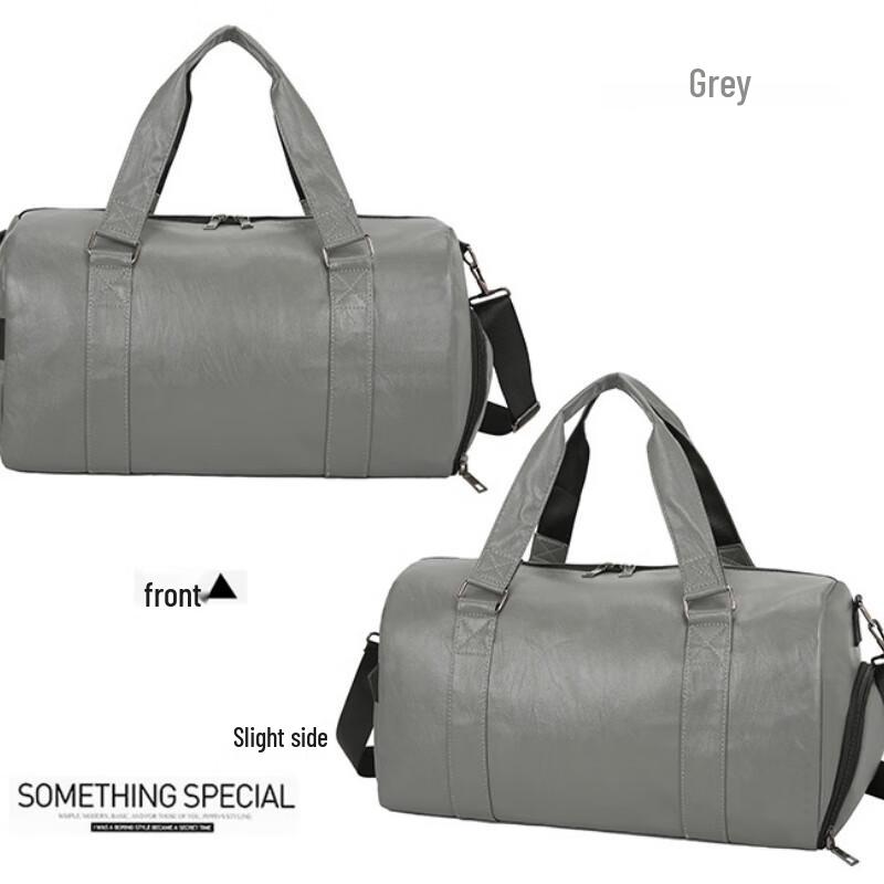 ZY Men s PU Travel Duffel Bag