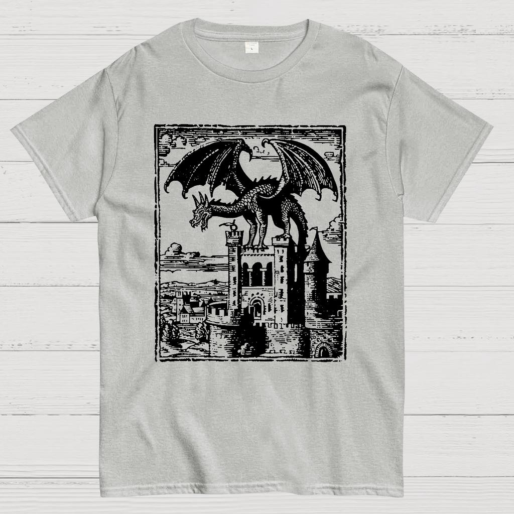 Dragon Vintage Dark Art Graphic Cotton Summer Casual Cool Loose T-Shirt