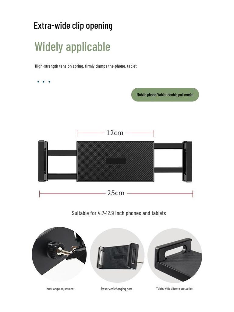 Scratch-Proof Desktop & Bedside Articulated Tablet & Mobile Holder for Lazy Person, Suitable for iPads & Streamers