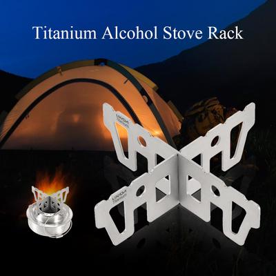 Lixada Titanium Alcohol Stove Rack Cross Stand Outdoor Camping Stove Stand Support Rack
