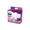 Pack 2 Ampoule LED Philips E27 A60 8.5W 1055Lm 2700K [PH-929002025757]