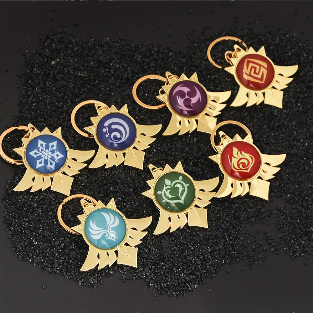 Mondo Ice Element Eye of God Merchandise Keychain Pendant Small Pendant for Car Keys Bag Decoration Birthday Gift School Festival Anime Accessories