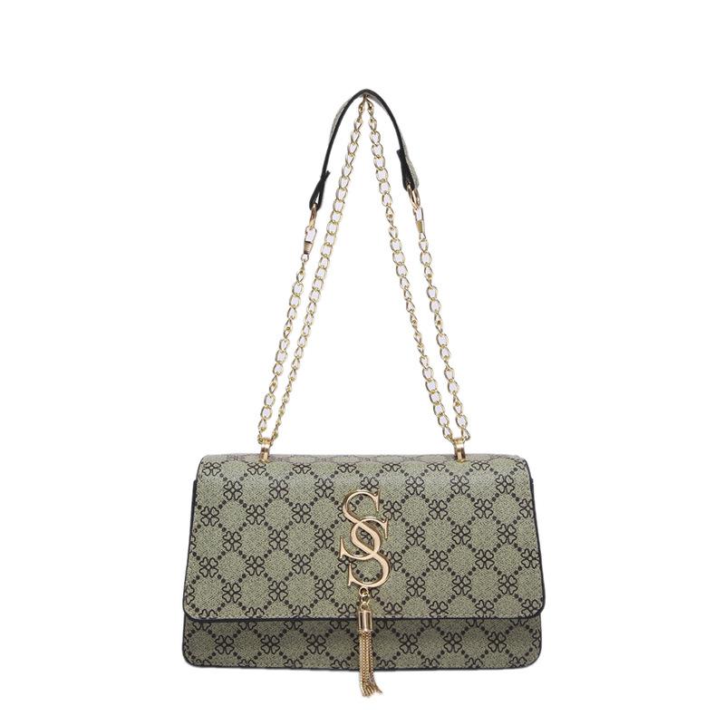 

Textured tassel letter small bag women s 2024 new trendy fashion versatile shoulder underarm bag casual handbag