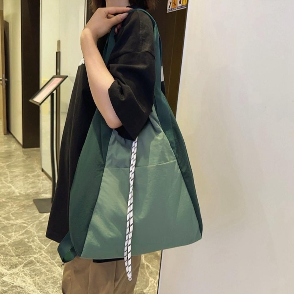 Large Capacity Nylon Backpack Multi-Functional Sports Knapsack Drawstring Shoulder Bag Outdoor