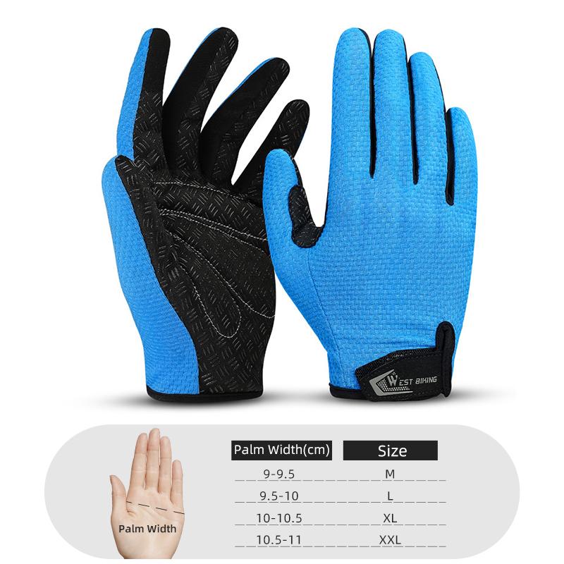 Full Finger Glove Summer Men's Breathable Outdoor Sports Cycling Travel Sports Non-Slip Women Fitness Hand Cover