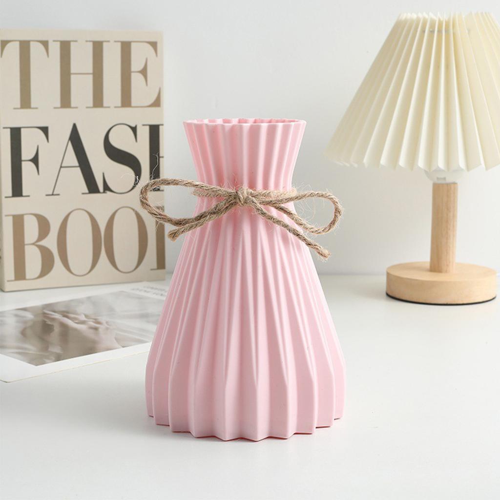 1PC Water Ripple Plastic Vase Home Living Room Office Flower Arrangement Decoration Crafts Wedding Table Center Vase Ornament