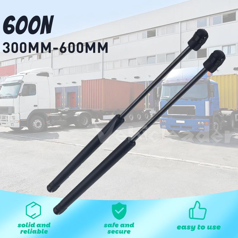 2 pezzi 600N 300/350/400/450/500/550/600mm Ammortizzatori a Gas per Auto Molle Ammortizzatori Supporti di Sollevamento Finestrini RV Ammortizzatore per Storage Finestrino Posteriore Camper