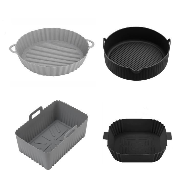 Square Silicone Baking Pan Liner for 5-6.2L Air Fryer - Easy To Clean