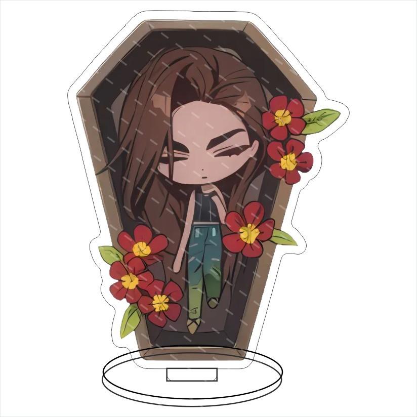Alien Stage Japanese Anime Peripherals Q Version Acrylic Stand Collectible Table Ornaments Creative Birthday Gifts For Friend Plaything