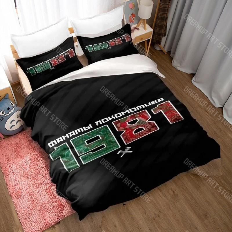 3D Print Lokomotiv Moscow Bedding Set Twin Queen King Full Size Duvet Cover Pillowcase Bed boys girls Adult Home Textiles