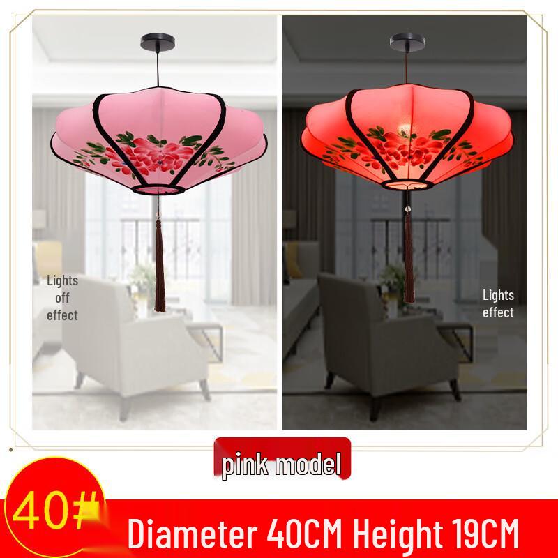 Hand-Painted Round Festive Paper Lantern