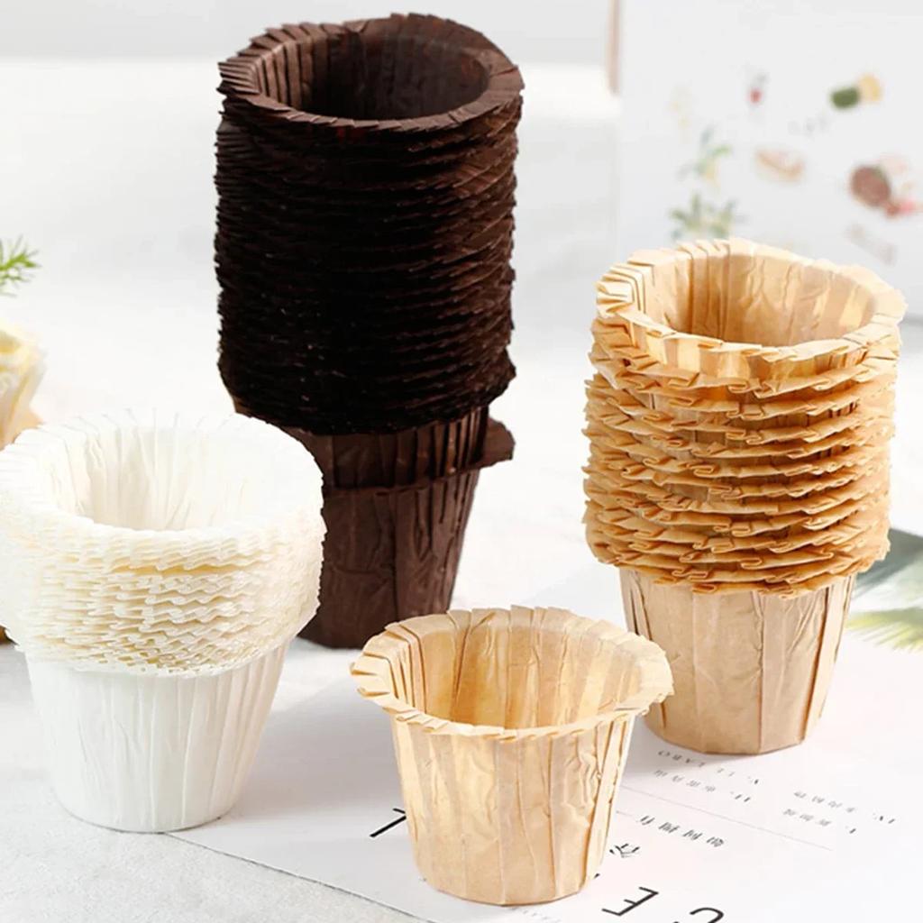 30pcs-cupcake cup heat resistant Paper Cup Cup oil-proof Muffin Cup Top Hat Cup baking mold household chiffon paper cup