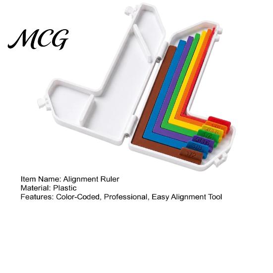 Guida alle Misure per Artigianato 1 Set Strumento di Allineamento, 7 Distanziatori 1/16 1/2 Pollice per Righello per Biglietti Artigianato di Carta Preciso, Kit Fai da Te per Scrapbooking