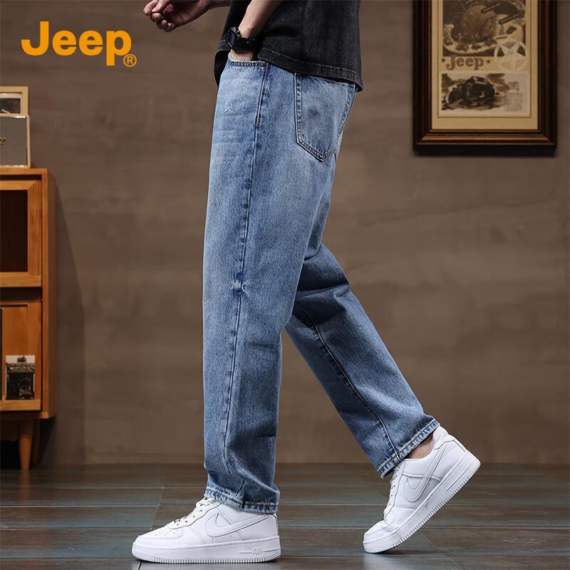 JEEP Men's Loose Straight Jeans