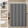 Double Suction Cups Foldable Shower Curtain No-Drill Bathroom Set Waterproof Wet-Dry Separation Screen Toilet Partition
